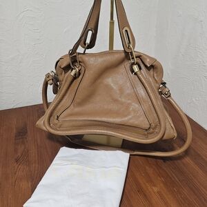 Chloé Medium Paraty Bag in Tan Leather